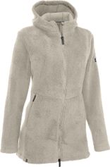 MAUL Sport Wintertraum - Lange Fleecejacke m. Kapuze Damen Midlayer für Outdoor Aktivitäten