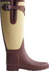 Hunter Womens Refined Tall Canvas Boot