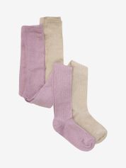 Minymo Stocking w.glitter (2-pack) Kinder Sportsocken