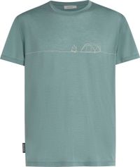 Icebreaker Men Merino Blend Core Short Sleeve Tee Single Line Camp Herren T-Shirt für sämtliche Outdoor Aktivitäten