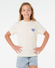 RipCurl Network Heart Tee-girl Mädchen T-Shirt für sämtliche Outdoor Aktivitäten