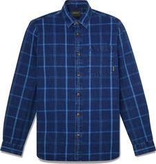Timberland Mens Indigo Check Shirt (regular) Herrenhemd für Outdoor Aktivitäten