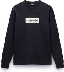 Napapijri S-box Logo LS Herren Longsleeve für Freizeit und Outdooraktivitäten