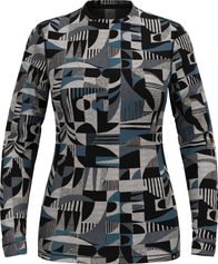 Odlo The Natural Merino Warm Jacquard Base Layer Top Damen Langlaufunterwäsche