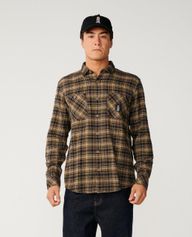 RipCurl S-series Solucellair Flannel Herrenhemd für Outdoor Aktivitäten