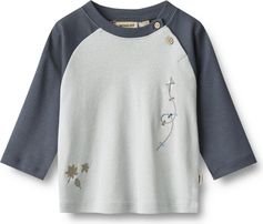 Wheat T-shirt Long Sleeve Darrin Block Jungen Longsleeve für Freizeit und Outdooraktivitäten