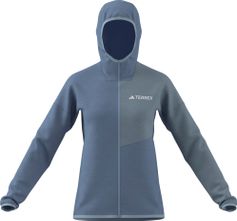 adidas Terrex Xperior Climawarm Leichte Fleece-kapuzenjacke Damen Midlayer für Outdoor Aktivitäten