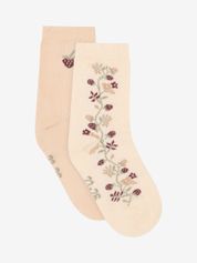 Minymo Socks w. Lettuce Edge (2-pack) Mädchen Sportsocken