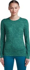 Icebreaker Women M 200 Oasis Long Sleeve Crewe Moss Bloomaop