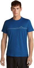 Icebreaker M Mer 150 Tech Lite Short Sleeve Tee Range Stripes Herren T-Shirt für sämtliche Outdoor Aktivitäten