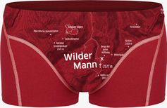 Ein schöner Fleck Erde Boxershorts Wilder Mann Karminrot