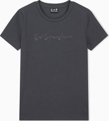 EA7 Train Logo Series W Tee SS Studs - Train Logo Series W Tee SS Studs Damen T-Shirt für sämtliche Outdoor Aktivitäten