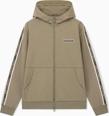 EA7 Train Logo Series M Tape Hoodie Full Zip BR - Train Logo Series M Tape Hoodie Full Zip BR