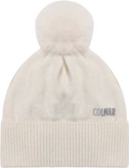 Colmar Beanie With Brim, Detachable Fur Pom Pom, Lining Flece