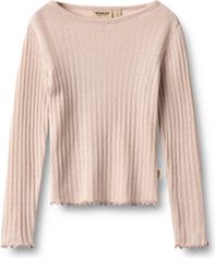 Wheat Wool Silk T-shirt Long Sleeve Alli Mädchen Longsleeve für Freizeit und Outdooraktivitäten