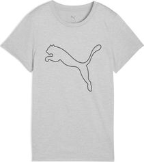 Puma W TAD Essential Heather Logo Tee Damen Laufshirt