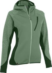 MAUL Sport Arlberg - Fleecejacke mit Kapuze Damen Midlayer für Outdoor Aktivitäten