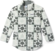 Columbia Girls' West Bend Printed Fleece Jacket Mädchen Freizeitjacke