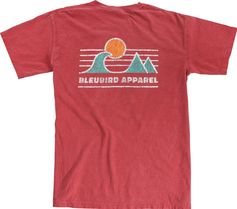 Bleubird Crimson Horizon Tee Unisex T-Shirt für sämtliche Outdoor Aktivitäten