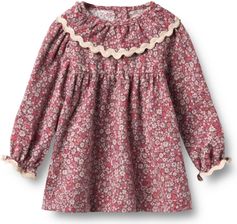Wheat Dress Long Sleeve Collar Elvira
