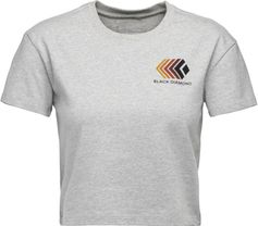 Black Diamond W Faded Crop SS Tee Unisex T-Shirt für sämtliche Outdoor Aktivitäten