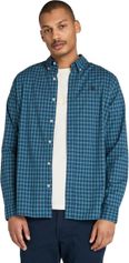 Timberland Mens Stretch Poplin Gingham Shirt Daunenjacke für Herren