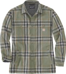 Carhartt Relaxed Fit Heavyweight Flannel Sherpa-lined Shirt Jac Herren Midlayer für Outdoor Aktivitäten