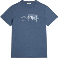 Icebreaker Men M 150 Tech Lite Short Sleeve Tee Pure Altitude Herren T-Shirt für sämtliche Outdoor Aktivitäten