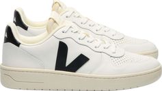 Veja V-10 Prime Extra-white Black Women Unisex Freizeitschuhe