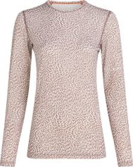 Icebreaker Women Mer 200 Oasis Long Sleeve Crewe Flock AOP Damen Funktionswäsche