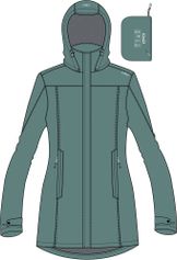 CMP Woman Jacket Snaps Hood Damen Freizeitjacke