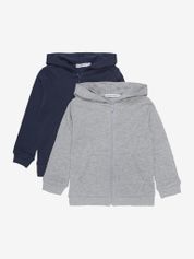 Minymo Sweat Jacket w. Hood (2-pack) Jungen Freizeitjacke
