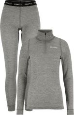 Craft Wool Merino Half Zip SET Women Damen Sportunterwäsche