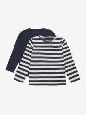 Minymo Basic 34 -t-shirt LS (2-pack) Jungen T-Shirt für sämtliche Outdoor Aktivitäten
