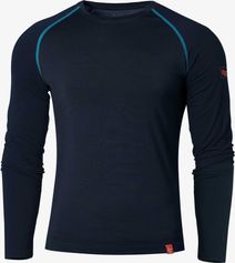 Ein schöner Fleck Erde Langarm-shirt Merino ALPIN. Schwarzblau