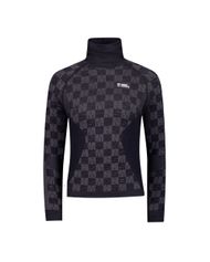 Mons Royale Womens Ascender Merino Base Layer Mock Neck Long Sleeve Damen Langlaufunterwäsche