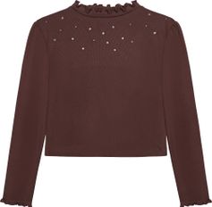 Minymo T-shirt LS Rib Mädchen Longsleeve für Freizeit und Outdooraktivitäten