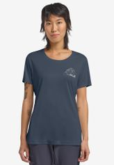 Jack Wolfskin Peak Graphic T W Damen T-Shirt für sämtliche Outdoor Aktivitäten