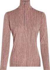 Icebreaker Wom Mer 260 Vertex Long Sleeve Half Z Delta AOP Damen Funktionswäsche