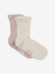 Minymo Socks w. Glitter (2-pack) Kinder Sportsocken