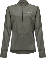 Salewa Pedroc Dry'ton Wind Half Zip Tee W Unisex Langarm Laufshirt