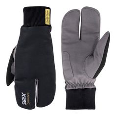 Swix Star Insulate Split Mitten, jet Black, 10 Unisex Langlaufhandschuhe