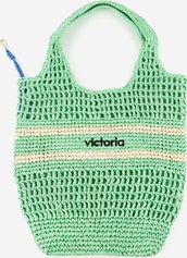 Victoria Bolso Rafia Rayas Women