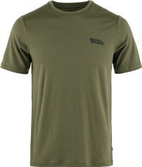 Fjällräven Abisko Wool Logo SS M Herren T-Shirt für sämtliche Outdoor Aktivitäten