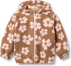 Wheat Zip Fleece Milla Mädchen Midlayer für Outdoor Aktivitäten