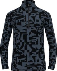 Odlo The Natural Merino Warm Jacquard Base Layer Half-zip Herren Langlaufunterwäsche