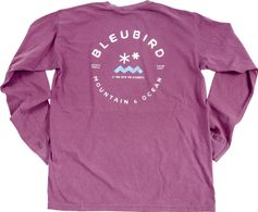 Bleubird Berry Long Sleeve Tee Unisex Longsleeve für Freizeit und Outdooraktivitäten