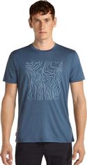 Icebreaker Men M 150 Tech Lite Short Sleeve Tee Great Heights Herren T-Shirt für sämtliche Outdoor Aktivitäten