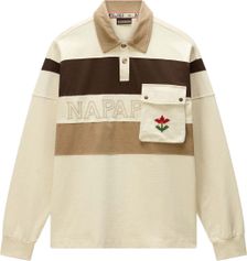 Napapijri Bloom Jersey Long-sleeve Polo Shirt Herren Poloshirt