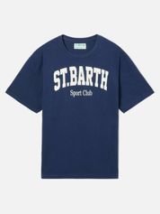 MC2 Saint Barth Denver MAN Cotton T-shrt With Front Print/Emb Herren T-Shirt für sämtliche Outdoor Aktivitäten